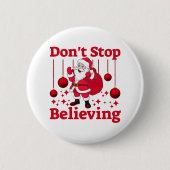 Kerstkerstkerstkerstkerstkerstkerstkerstkerstman B Ronde Button 5,7 Cm (Voorkant)