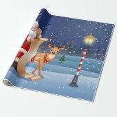 Kerstkerstkerstkerstkerstkerstkerstkerstkerstman r cadeaupapier (Uitgerold)