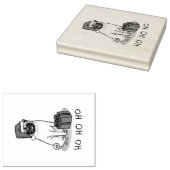 Kerstkerstkerstkerstkerstkerstkerstkerstkerstmante Rubberstempel (Gestempeld)