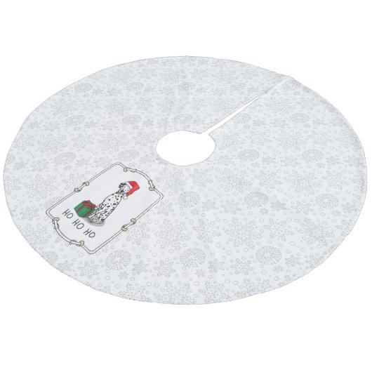 Kerstkerstkerstkerstkerstkerstkerstkerstman Dalmat Fleece Kerstboom Rok (Gekanteld)