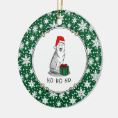 Kerstkerstkerstkerstkerstkerstkerstkerstman Siberi Keramisch Ornament (Links)