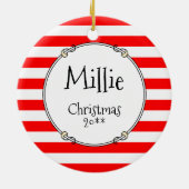 Kerstkerstkerstkerstkerstkerstkerstkerstman Siberi Keramisch Ornament (Achterkant)