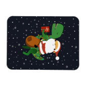 Kerstkerstkerstkerstkerstkerstkerstkerstman T-rex  Magneet (Horizontaal)
