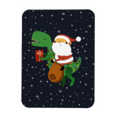Kerstkerstkerstkerstkerstkerstkerstkerstman T-rex  Magneet (Verticaal)