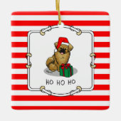 Kerstkerstkerstkerstkerstkerstkerstkerstman Tibeta Keramisch Ornament (Voorkant)