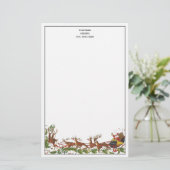 Kerstkerstkerstkerstkerstkerstkerstkerstshoes rend briefpapier (Staand voorkant)