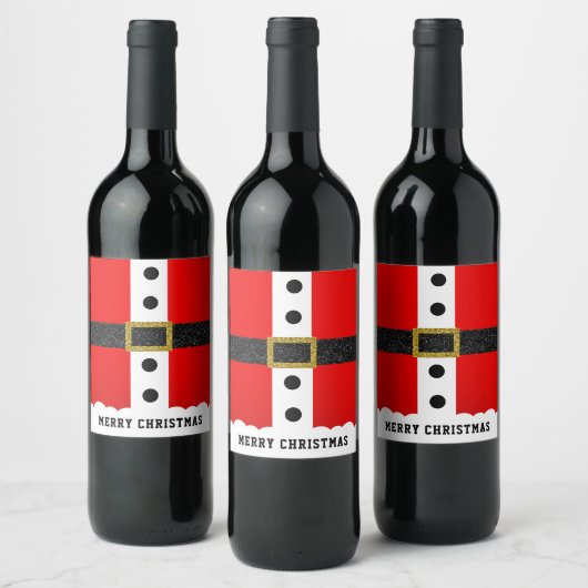 kerstkerstkerstkerstkerstkerstkerstkerstsuit Funny Wijn Etiket (Flessen)