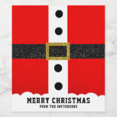 kerstkerstkerstkerstkerstkerstkerstkerstsuit Funny Wijn Etiket (Enkel label)