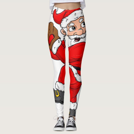 Kerstkerstkerstkerstkerstkerstkerstman Baseball Ca Leggings (Voorkant)