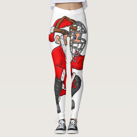 Kerstkerstkerstkerstkerstkerstkerstman Baseball Ca Leggings (Voorkant)