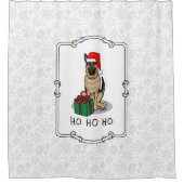 Kerstkerstkerstkerstkerstkerstkerstman met Duitse  Douchegordijn (Voorkant)