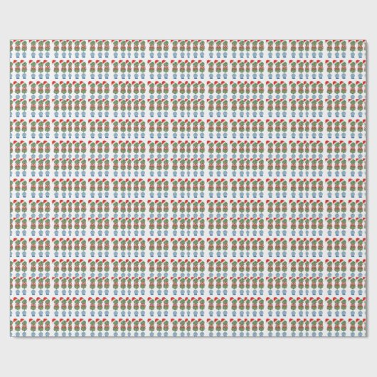 Kerstkerstkerstkerstkerstkerstkerstman met Ginger Cadeaupapier (Vlak)