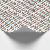 Kerstkerstkerstkerstkerstkerstkerstman met Ginger Cadeaupapier (Hoek)