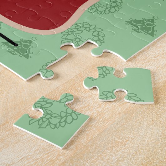 Kerstkerstkerstkerstkerstkerstkerstman met T-Bone Legpuzzel (Zijkant)