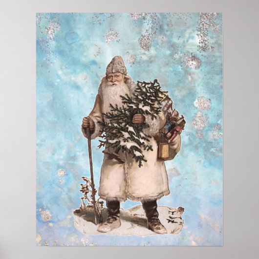  kerstkerstkerstkerstkerstkerstkerstman, sneeuwval poster (Voorkant)