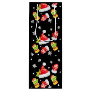 Kerstkerstkerstkerstkerstkerstkerstman, Snowflakes Wijn Cadeautas