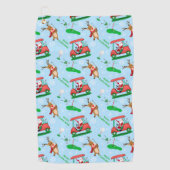 Kerstkerstkerstkerstkerstkerstkerstmangans met ren golfhanddoek (Voorkant)