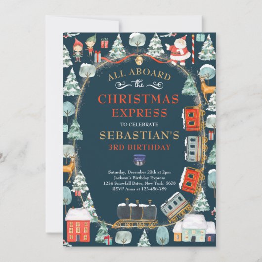 Kerstkerstkerstkerstkerstkerstkerstmantrein op jaa kaart (Voorkant)