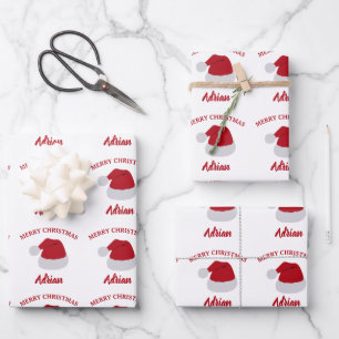 Kerstkerstkerstkerstkerstkerstkerstmis en aangepas inpakpapier vel