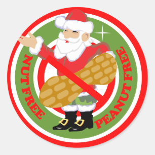 Kerstkerstkerstkerstkerstkerstkerstvrije pinda's z ronde sticker