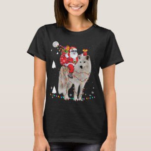 Kerstkerstkerstkerstkerstkerstman die Samoyed Ligh T-shirt