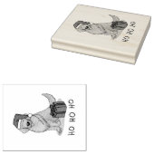 Kerstkerstkerstkerstkerstkerstman Golden Retriever Rubberstempel (Gestempeld)