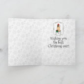 Kerstkerstkerstkerstkerstkerstman met Afghaanse ho Kaart (Binnen)