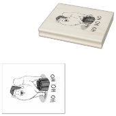 Kerstkerstkerstkerstkerstkerstman Pet Samoyed Dog  Rubberstempel (Gestempeld)