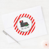 Kerstkerstkerstkerstkerstkerstman Pet Skye Terrier Ronde Sticker (Envelop)