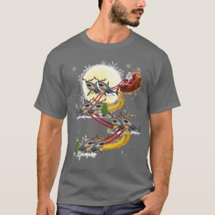Kerstkerstkerstkerstkerstkerstman Riding Shark Fun T-shirt