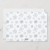 Kerstkerstkerstkerstkerstkerstman Snowflake Waterv Feestdagenkaart (Achterkant)