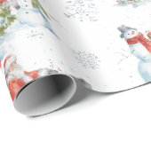 Kerstkerstkerstkerstkerstkerstman Waterverf Cadeaupapier (Rol Hoek)