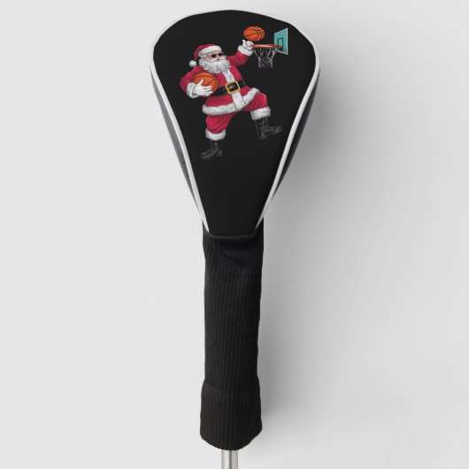 Kerstkerstkerstkerstkerstkerstmis met een Basketba Golfheadcover (Voorkant)