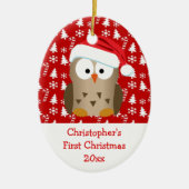 Kerstkerstkerstkerstkerstman - Aangepaste Kinderen Keramisch Ornament (Voorkant)