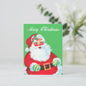 kerstkerstkerstkerstkerstman briefkaart (Staand voorkant)