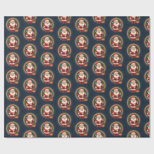 kerstkerstkerstkerstkerstman cadeaupapier (Vlak)