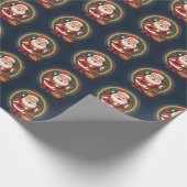 kerstkerstkerstkerstkerstman cadeaupapier (Hoek)