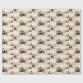 kerstkerstkerstkerstkerstman cadeaupapier (Vlak)