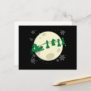 Kerstkerstkerstkerstkerstman - Chess Piece Reindee Briefkaart