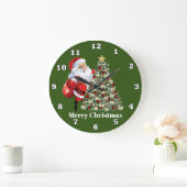 Kerstkerstkerstkerstkerstman en boom grote klok (Huis)