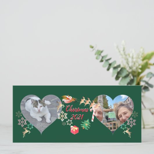 Kerstkerstkerstkerstkerstman en rendier 2 (Staand voorkant)