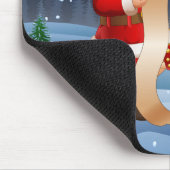 Kerstkerstkerstkerstkerstman en rendier muismat (Hoek)