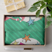 Kerstkerstkerstkerstkerstman "Ho Ho Ho" Tissuepapier (Geschenk)