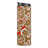 Kerstkerstkerstkerstkerstman in Gingerbrood Thermosbeker (Geroteerd rechts)