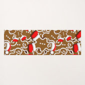 Kerstkerstkerstkerstkerstman in Gingerbrood Yogamat (Achterkant (horizontaal))