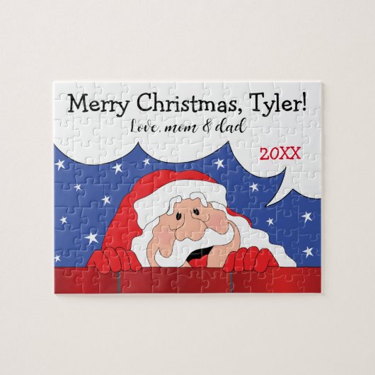 kerstkerstkerstkerstkerstman legpuzzel (Horizontaal)