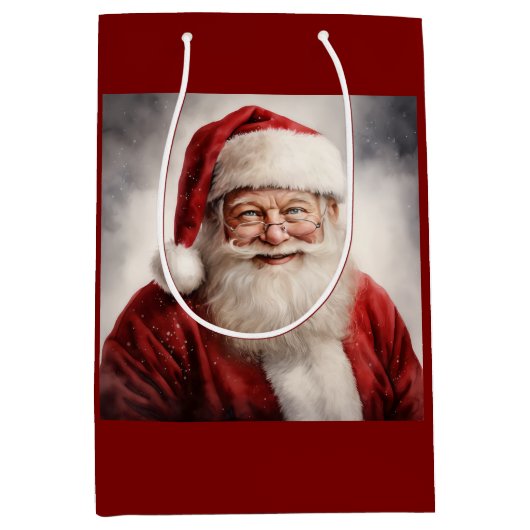 kerstkerstkerstkerstkerstman medium cadeauzakje (Voorkant)