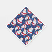 Kerstkerstkerstkerstkerstman met snoepriet en snoe servet (Hoek)