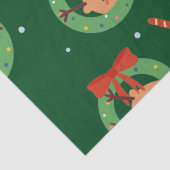 Kerstkerstkerstkerstkerstman met vrienden en snoep tissuepapier (Detail)