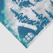 Kerstkerstkerstkerstkerstman rendierlandschap tissuepapier (Detail)